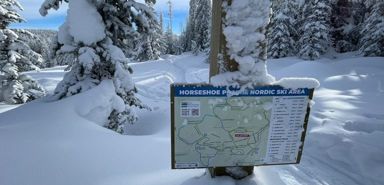 The Horseshoe Prairie Nordic Ski Area is a true gift, offering dreamy outdoor recreation throughout the winter. Cross country skiing and snowshoeing above the fog in the Blue Mountains is THE way to spend the winter.