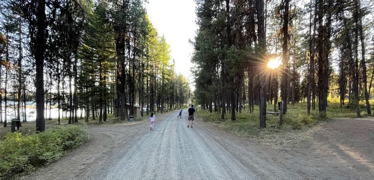Indian Lake Campground is so beautiful even the roads around camp are fun to wander.