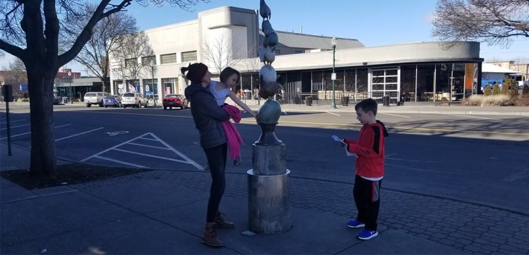 The Art Walk in Walla Walla is a fun, tactile activity for the whole family